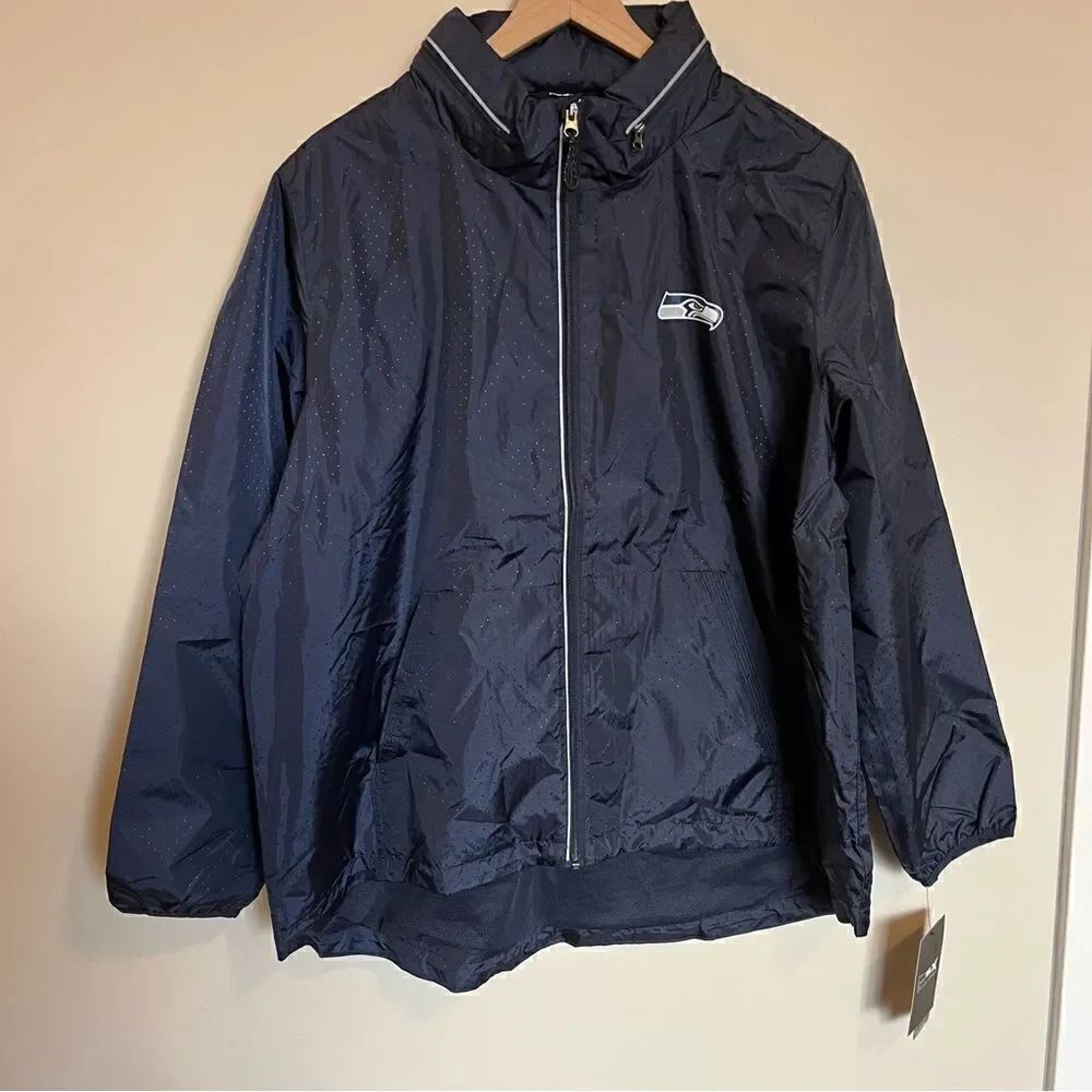 Seattle Seahawks NFL Women's Light Weight Jacket - Picture 3 of 16